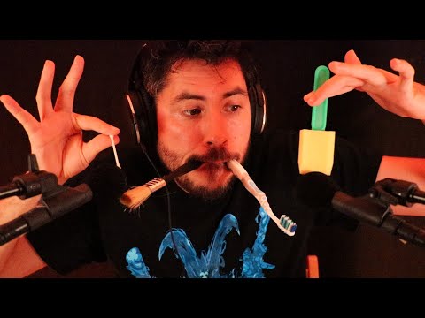 asmr mic touching
