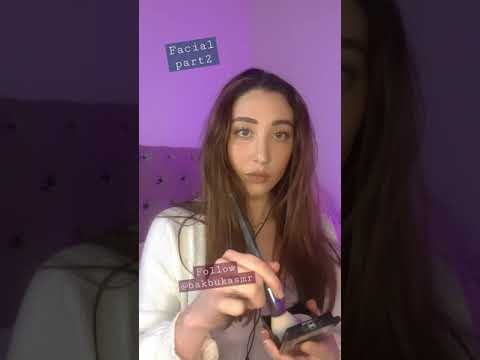 Giving you a facial part 2 #shorts #asmr