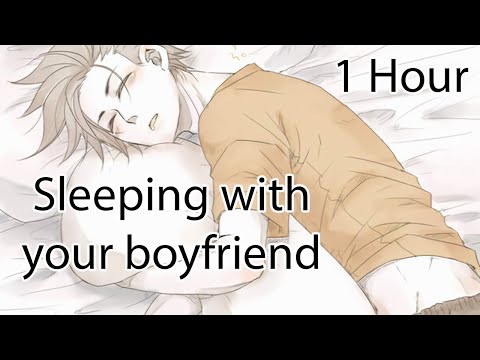 ASMR Sleeping With Your Boyfriend [1 hour] [Breathing] [Sleep Aid] [Cuddling Roleplay]