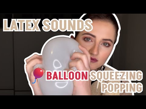 ASMR: BALLOON PLAYING, SQUEEZING AND POPPING | Squeak Sounds, Latex Noises, No Talking