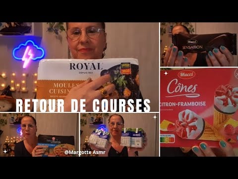Asmr français, retour de courses 🛒 🛒 🛒 