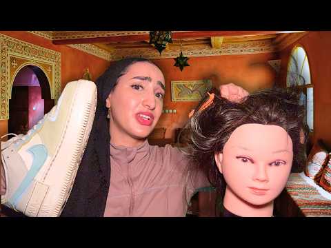 ASMR North African Mum Panics Because Guests Are Coming 😭 (Fast and Aggressive Scalp Scratching)