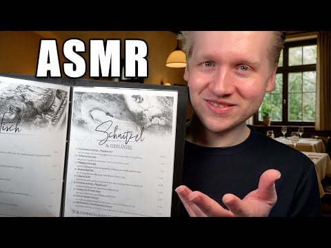 ASMR | Netter KELLNER für ein entspanntes RESTAURANTERLEBNIS