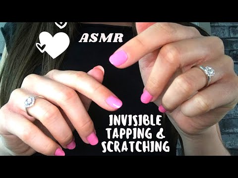 ASMR Invisible tapping and scratching (No talking)