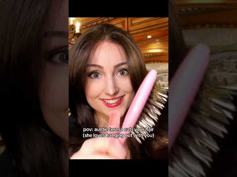 pov: your auntie cuts your hair and loves to hang out with you #asmr