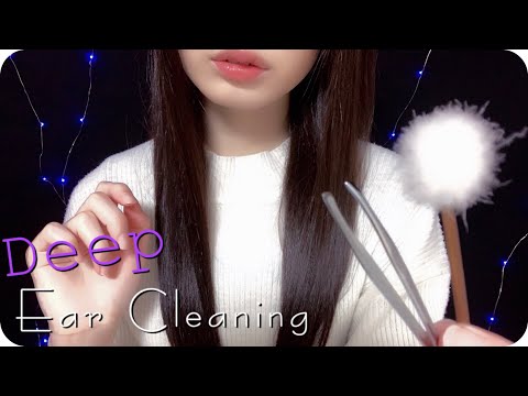 ［ASMR］Ear Cleaning DEEP / Scraping, Q-Tips, Tweezers, Bamboo Pick asmrCham