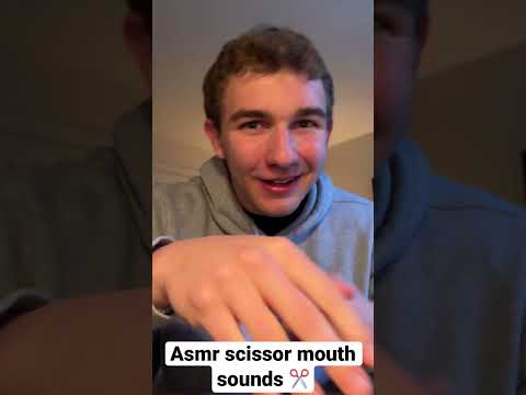 ASMR Scissor mouth sounds