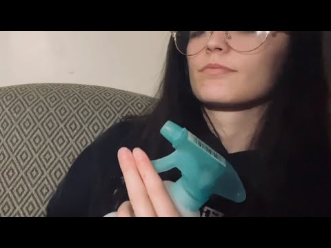 Liquid & Spray Bottle Sounds (rambling) ASMR