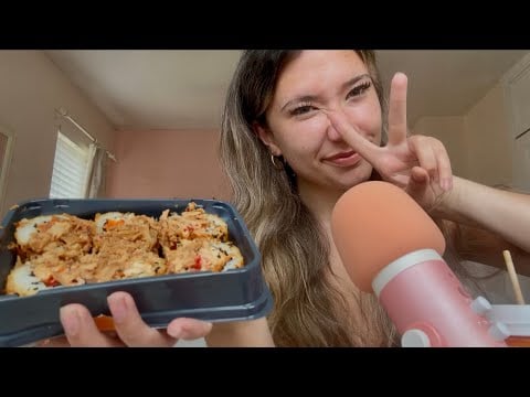 ASMR sushi mukbang🍱