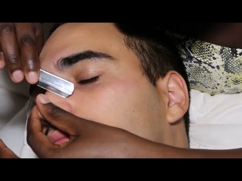 {ASMR} EXTREME FACE SHAVING with a Straight Razor \ Major Tingle Sounds
