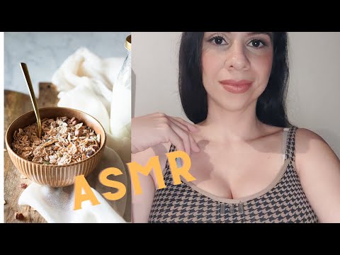 ASMR en Español | Receta de avena fria | ASMR relajante