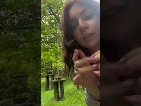 💤 Fast ASMR: Tingly tapping and scratching with hand visuals and nature sounds (Featuring Emily!)💤