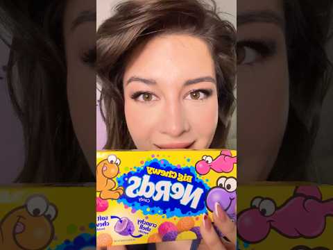 Nerds Taste Test 🍬 #asmr #tinglytriggers #asmrsounds #unboxing #candy #mukbang #sweets