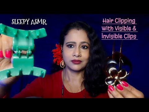 Relaxing Asmr Hair Clipping with Visible and Invisible Clips 🖇✨️ | Asmr Ghosal