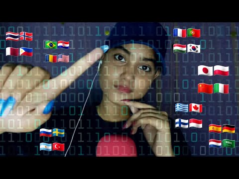 ASMR Whispering *Binary* in 30+ Different Languages
