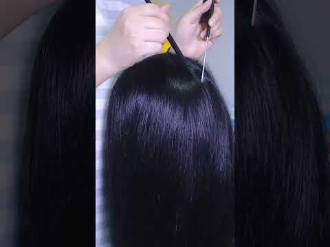 scalp check and hair brushing asmr to sleep and attention