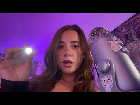 ASMR health examination (eyes & ears checkup)