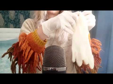 ASMR Pure Tingles: White Latex & Fluffy Sounds ASMR (No Talking)