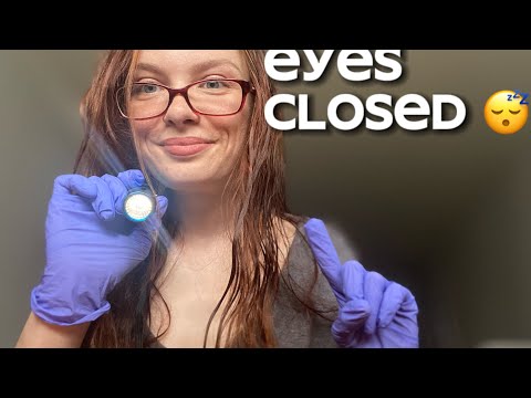 ASMR Cranial Nerve Exam But EYES CLOSED | FOLLOW MY INSTRUCTIONS #asmr