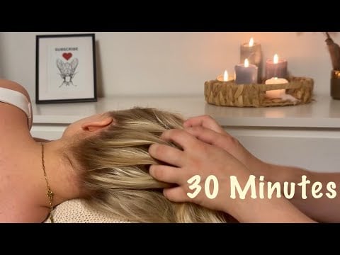 ASMR Scalp Massage for Deep Sleep (No Talking) | 30 Minutes of Relaxation
