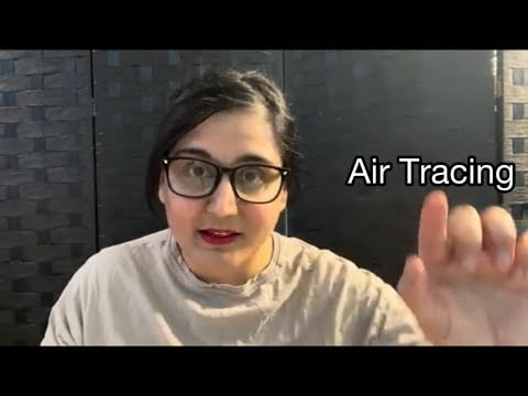 ASMR Air Tracing ~ Tracing Randomly & Images