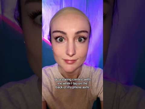 asmr staring contest and phone taps #asmr