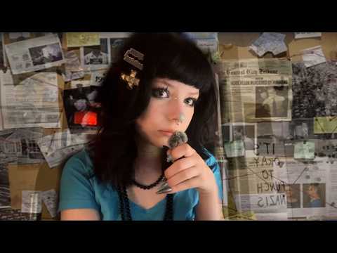 telling you about true crime cases (ASMR?)
