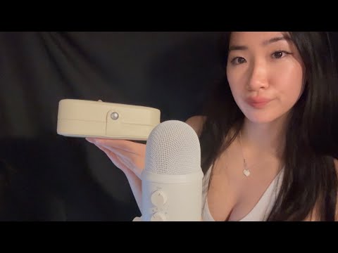 ASMR tapping, scratching, and rambling 🤍💤