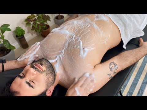 ASMR Massage - Belly and Chest Massage