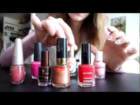 ASMR Soft Spoken + Dutch Whispering - Nail polish Collection & crinklies