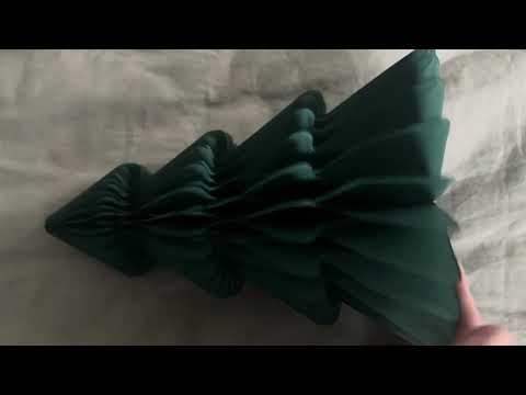 ASMR 🌙 Paper Christmas tree - Paper sounds (no talking)