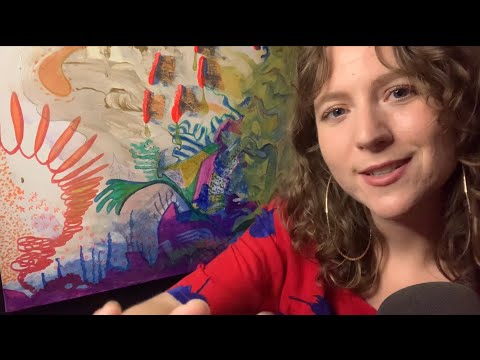 ART ASMR 🎨 Drawing and soft-spoken rambling (Bob Ross Style)