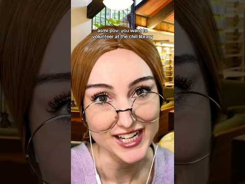 you want to volunteer at the chill library #asmr