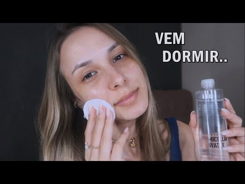 ASMR - TIRANDO MINHA MAQUIAGEM ATÉ VOCÊ DORMIR..