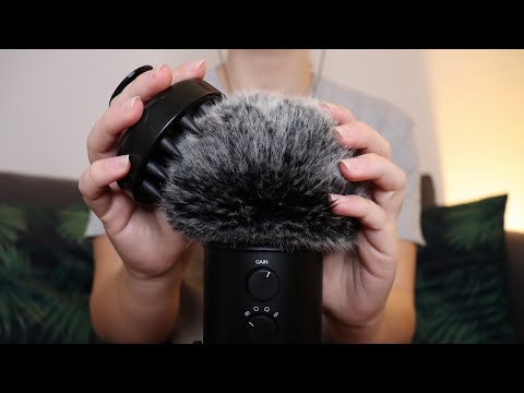 ASMR - Scalp Massager & Microphone Picking (Scalp Check) [No Talking]