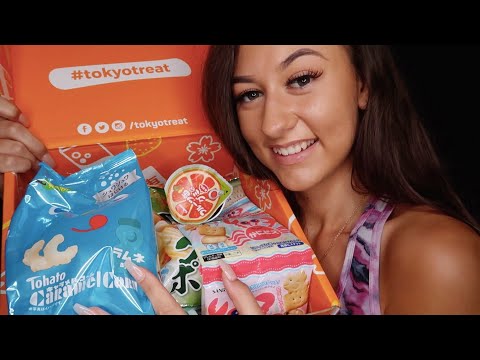 [ASMR] Tasting/Unboxing Japanese Snacks (Whispered)