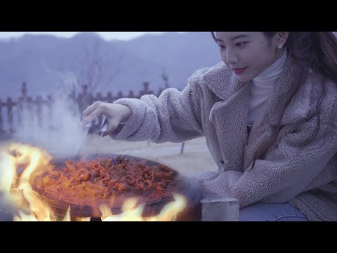 직접만든 직화닭발과 날치알 주먹밥 먹방 ASMR suna,꿀꿀선아,音フェチ