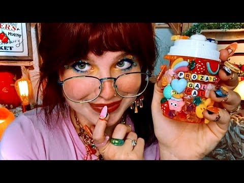 ✨ ASMR Autistic: Bedazzling my Meds 💖 Add WHIMSY to your life! (Affirmations, Stimming)