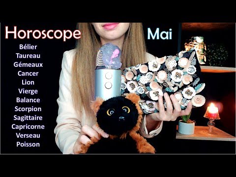 [ASMR français] Horoscope mai - multidéclencheurs, triggers words, chuchotement proche micro