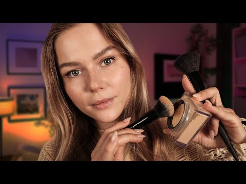 ASMR Doing My Makeup Routine On You ~ Soft Spoken Personal Attention