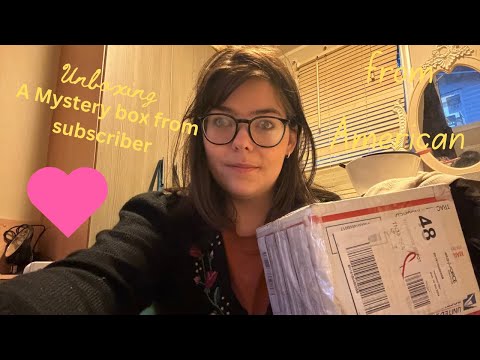 Unboxing a mystery box that my subscriber made for me Asmr