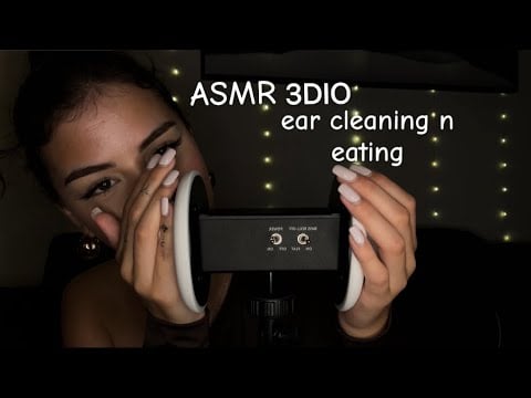 ASMR 3dio mouth sounds and deep ear cleaning ( extra tingles) ✨
