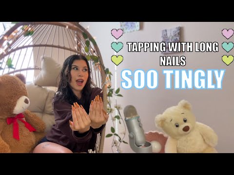 Tapping for you, ASMR 🫶🏻 ￼Long Nails VERY TINGLY