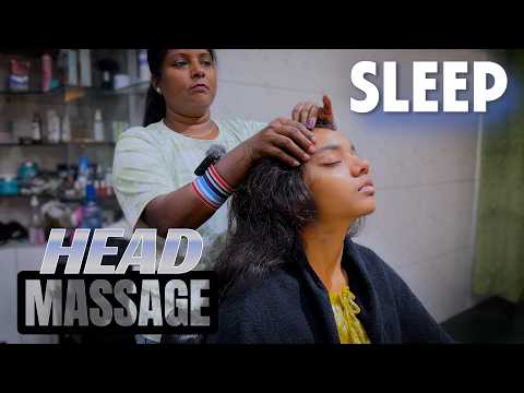 ASMR Heavy Coconut Hair Oiling Head Massage And Long Stroke Neck Massage By Indian Masseuse #asmr