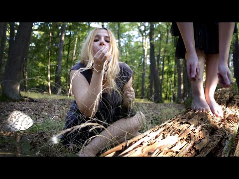 Nature ASMR | Barefoot walk through early morning woods | 🌿🌄🌿