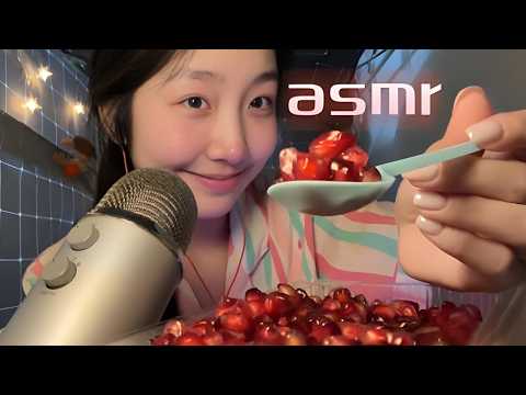 ”KC Sleeping Aid” AMSR for who need Deepest Sleeping🌙💤 Juicy Sounds with Ruby Pomegranate✨#amsr