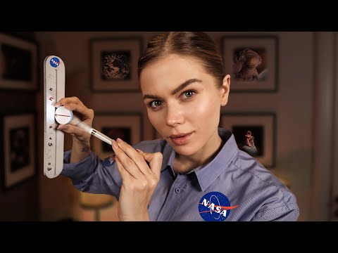 ASMR Detailed General Checkup After Space Travel👨‍🚀 (Cranial Nerve Exam, Ear, Eye, Physical Checkup)