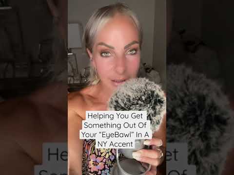 ASMR Helping You Get Something Out Of Your EYEBALWZzZ & Lower LashLine IN A NY Accent