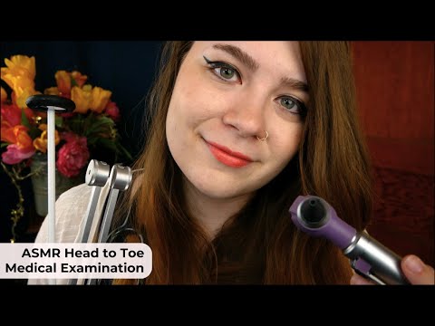 Full Body Medical Examination (Ear & Eye Exam, Palpation, Sticky Stethoscope) 🩺 ASMR Medical RP