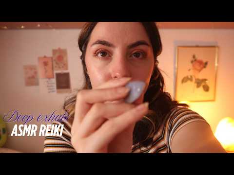 ASMR Reiki | deep exhale | release tension | regulate nervous system | restorative sleep
